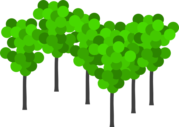 6 Trees Clip Art At Clker Com Vector Clip Art Online - Lush Meaning (600x427)