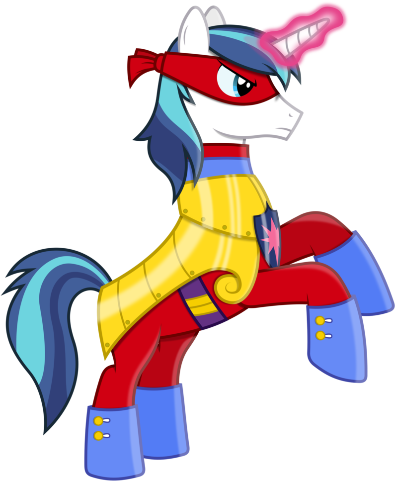 Shining Armour As A Power Pony By 90sigma - Power Ponies Princess Cadence (807x989)