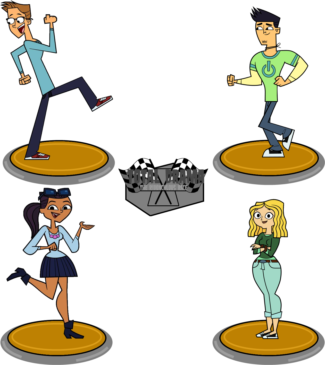 Uranimated18 18 14 The Ridonculous Race Playset And - Total Drama Presents: The Ridonculous Race (1275x1433)