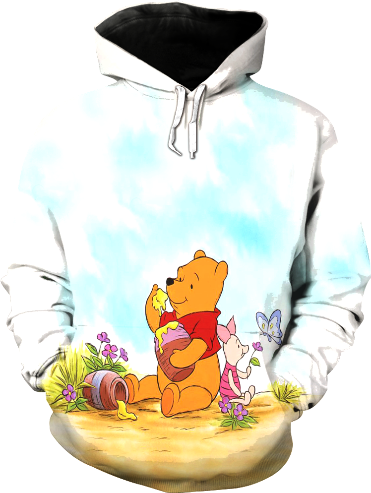 Winnie The Pooh And Friend 3d - Winnie The Pooh Quote Glass Pendant, Photo Glass Necklace, (1000x1000)