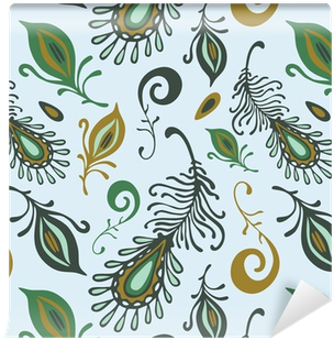 Colorful Various Feathers Wristlet Purse, Pale Blue/blue (400x400)