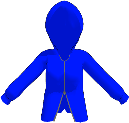 Explore Hoodie Jacket And More - Mmd Blue Hoodie (1187x673)