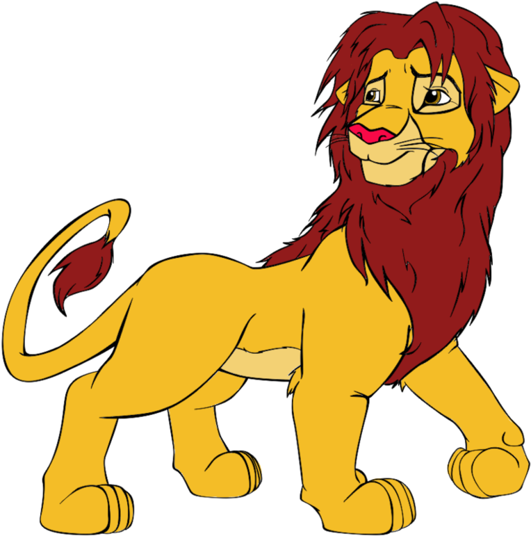 Simba Coloured By Riptideyoshi - Colour Of The Lion (900x835)