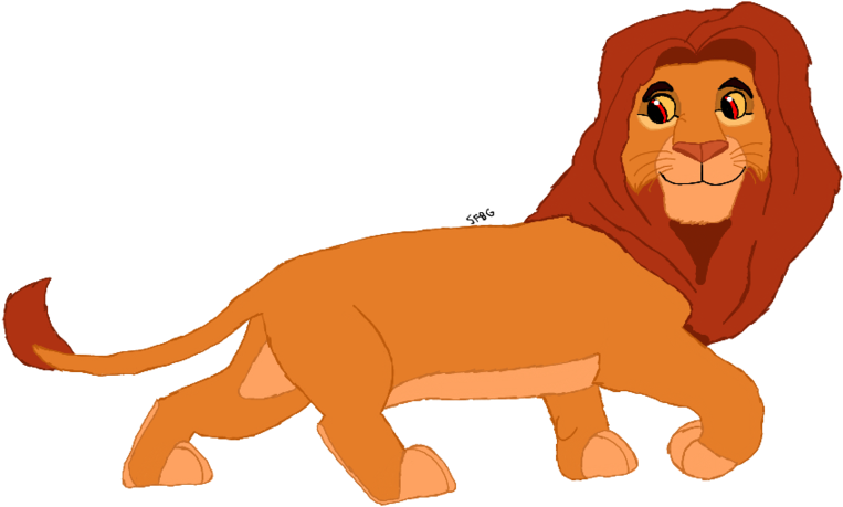 Adult Simba By Scifibeatlesgleek - Adult Simba Png (900x540)