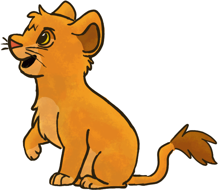 Simba Doodle By Runningspud - Kopa Lion Cub (903x769)