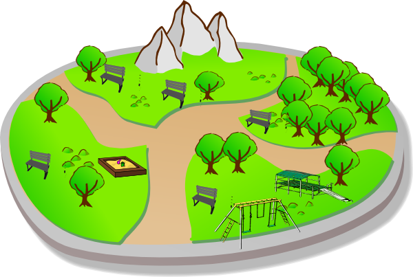 Clipart Of Park City Clip Art At Clker Com Vector Online - Park Clipart (600x403)