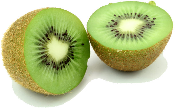 Kiwi Clipart Transparent - Fruit With Small Black Seeds (800x534)