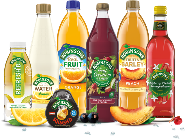 Our Products Header Packshots - Robinsons Fruit & Barley Peach No Added Sugar Squash (703x545)