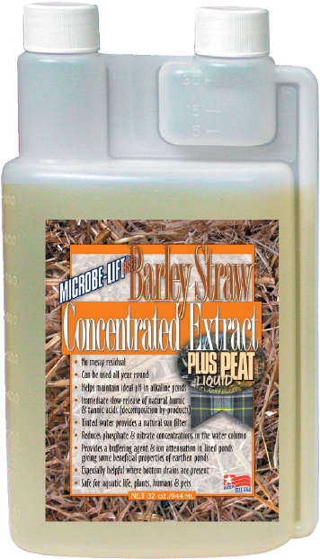 Concentrated Barley Straw Extract Plus Peat - Microbe Lift 32-ounce Pond Barley Straw Concentrate (398x642)