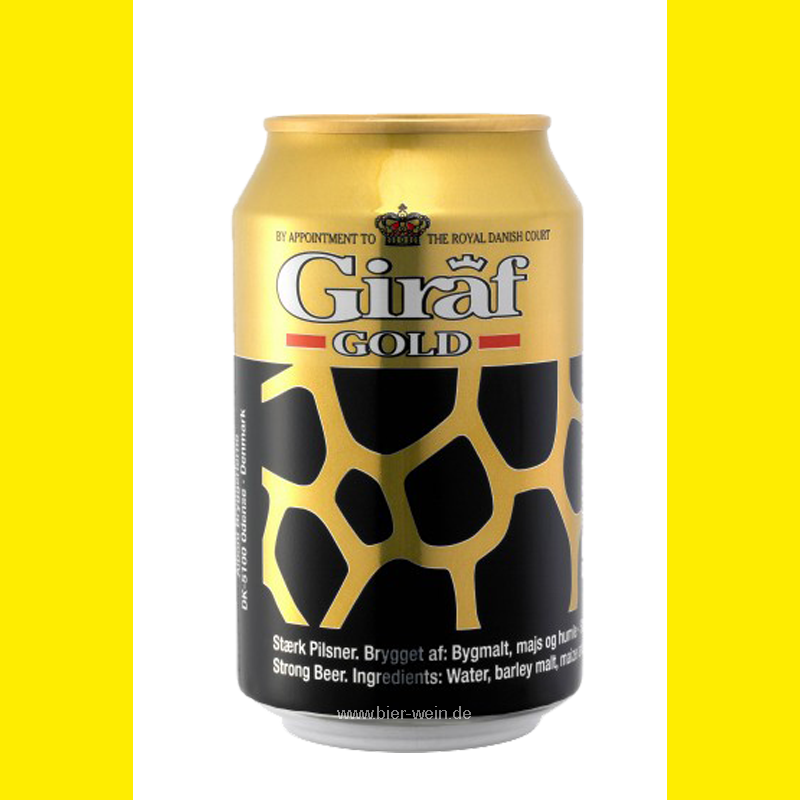 Giraf Gold Beer 24 X 0,33l Export Can - Giraf Øl (800x800)