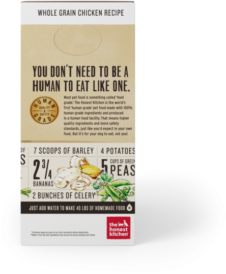 The Honest Kitchen Whole Grain Chicken Recipe Dehydrated - Food (600x600)
