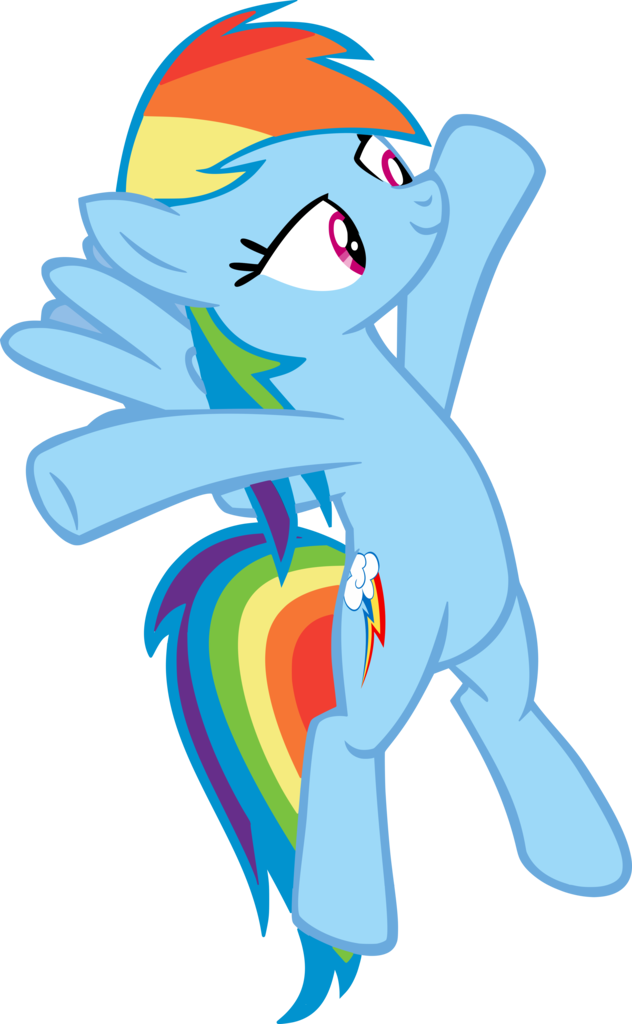 Michaelsety, Horse Play, Lidded Eyes, Rainbow Dash, - Cartoon (632x1024)