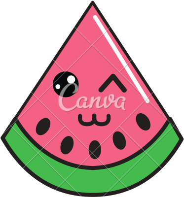 Watermelon Icon Clip Art Free Vector / 4vector - Piirretty Vesimeloni (550x550)