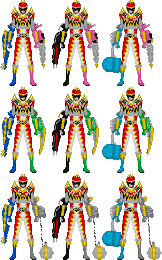 Kyoryu Red Carnival Snapping Changes By Taiko554 - Zyuden Sentai Kyoryuger Kyoryu Red Carnival (517x831)