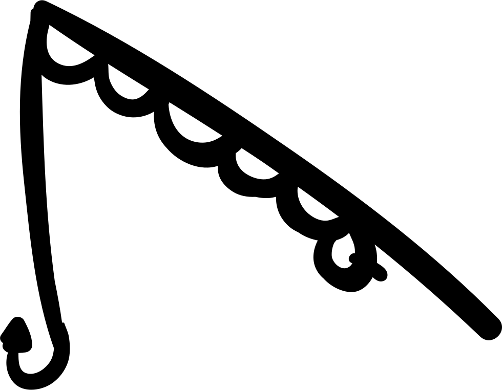 Fishing Rod With Hanging Hook Comments - Fishing Tool Icon (980x762)