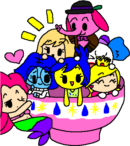 Character Of Joy And Sadness Chibi Group By Pokegirlrules - Sadness (440x499)