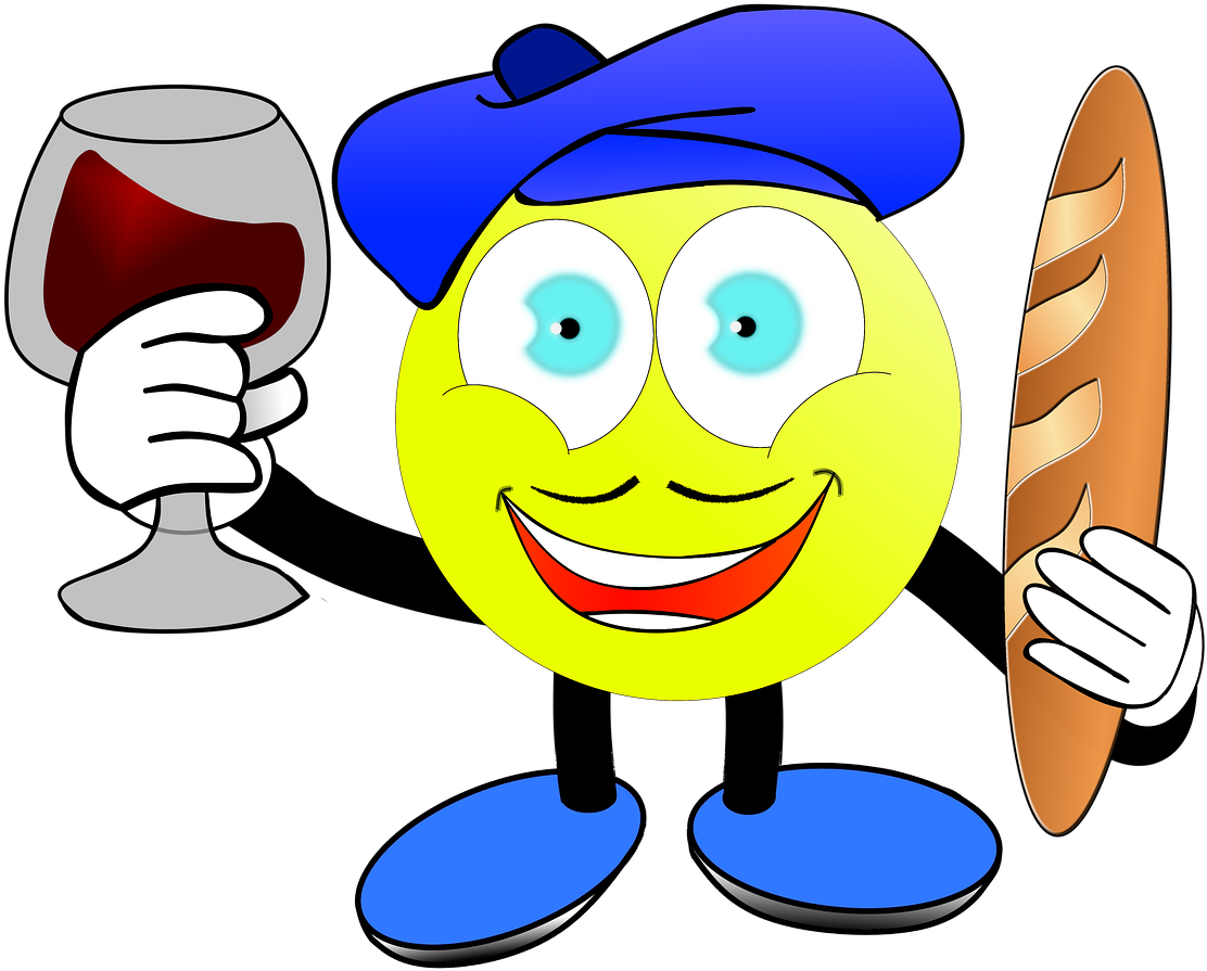 Drunk Cartoon Character 13, Buy Clip Art - Beret (1280x1007)