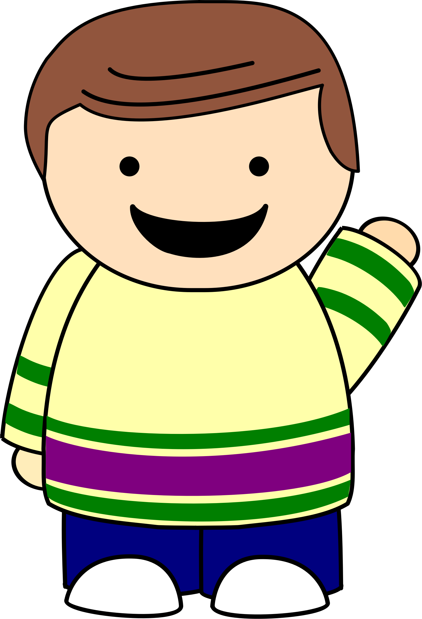 Big Image - Brown Haired Boy Clipart Transparent (1615x2371)