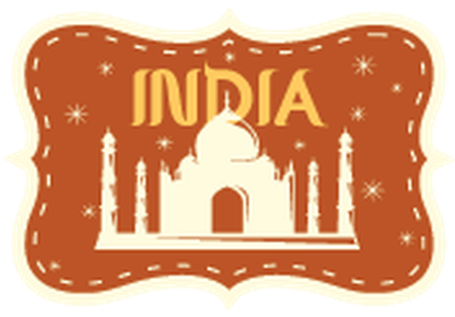 Unusual Inspiration Ideas India Clipart Travel Labels - India Clipart (415x399)