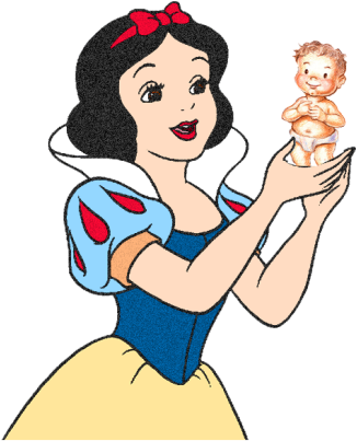 Wallpaper And Background Photos Of Snow White Clipart - Baby (344x402)