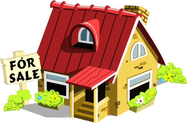 Clipart House For Sale (614x421)