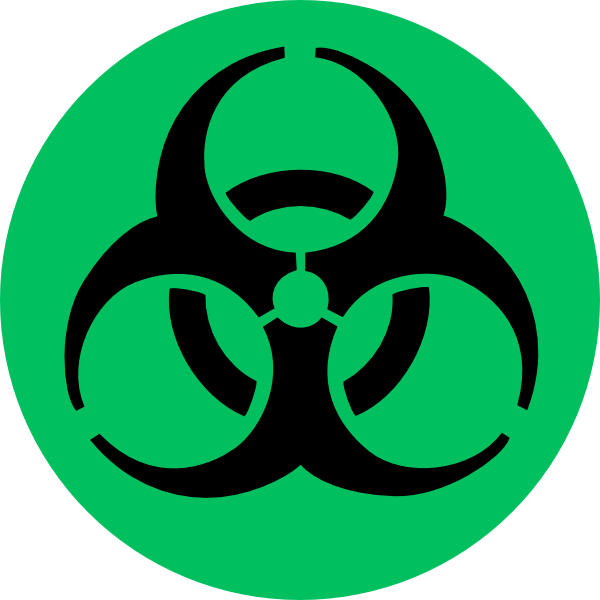 Science Safety Symbols Clip Art Clipart - Biohazard Symbol (600x600)