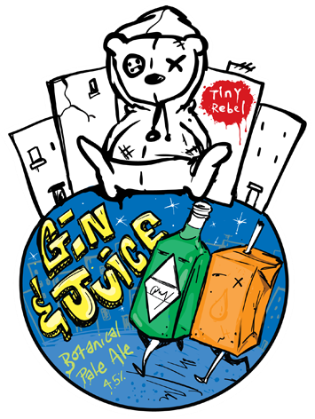 Gin & Juice - Tiny Rebel Logo (355x472)