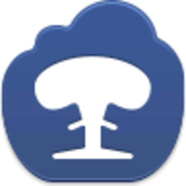 Nuclear Cloud Clip Art - Sms Icon Dark Blue (600x600)