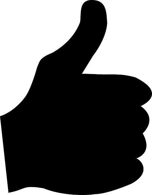 Thumb Up, Positive, Okay, Approve, Hand, Silhouette - Thumbs Up Clipart Png (559x720)