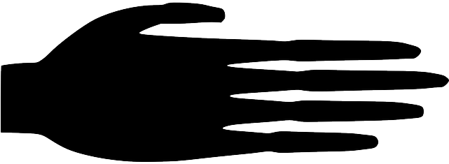 Fingers, Hand, Palm, Silhouette - Hand (640x320)