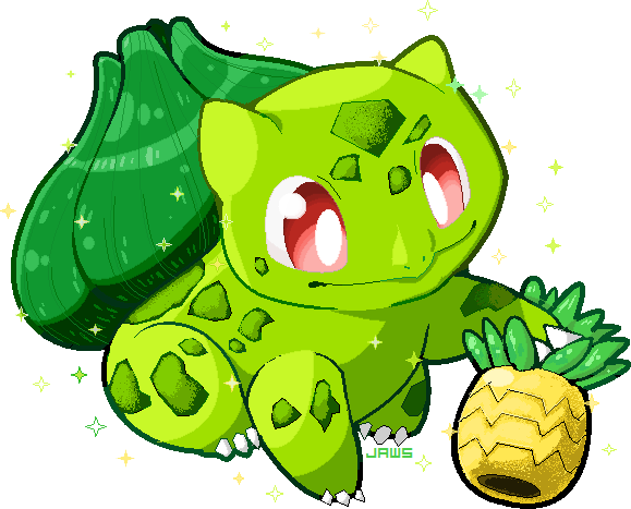 Shiny Bulbasaur By Willow-pendragon - Shiny Bulbasaur Fanart (579x467)