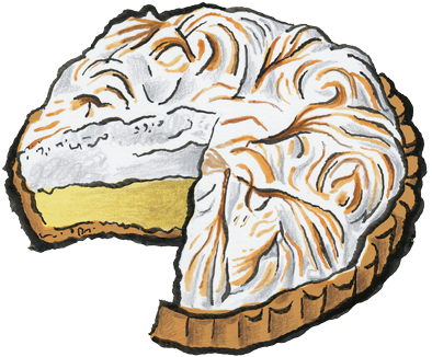 Cream Clipart Lemon Pie - Cream Pie Clip Art (400x338)