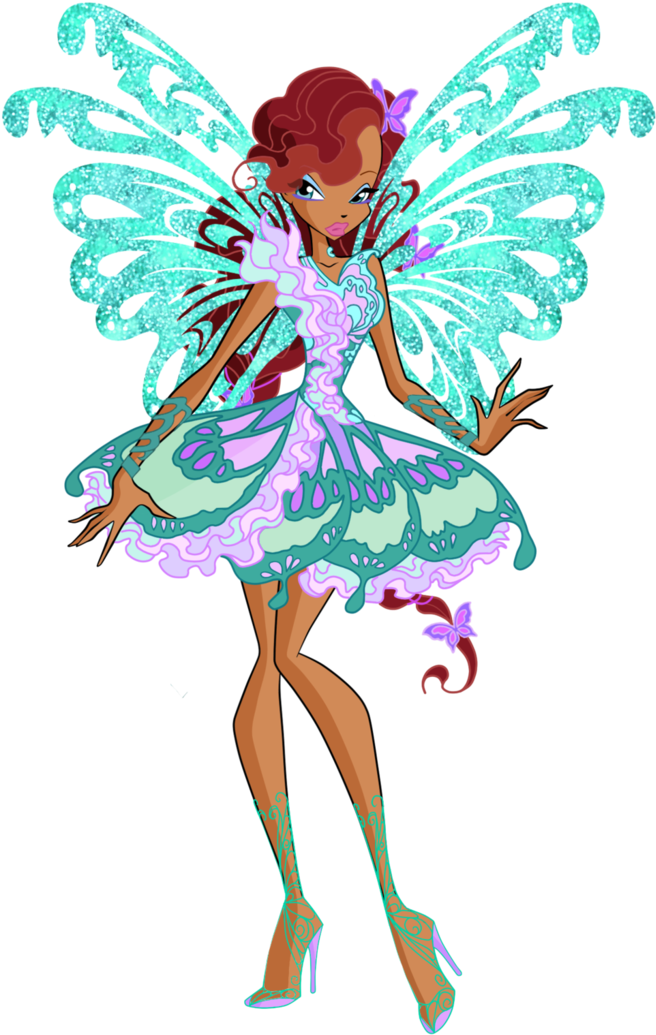 Aisha Butterflix 2d By Winx Rainbow Love - Winx Club Aisha Butterflix (698x1144)