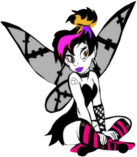 Punk Tinkerbell - Emo Tinkerbell (525x600)
