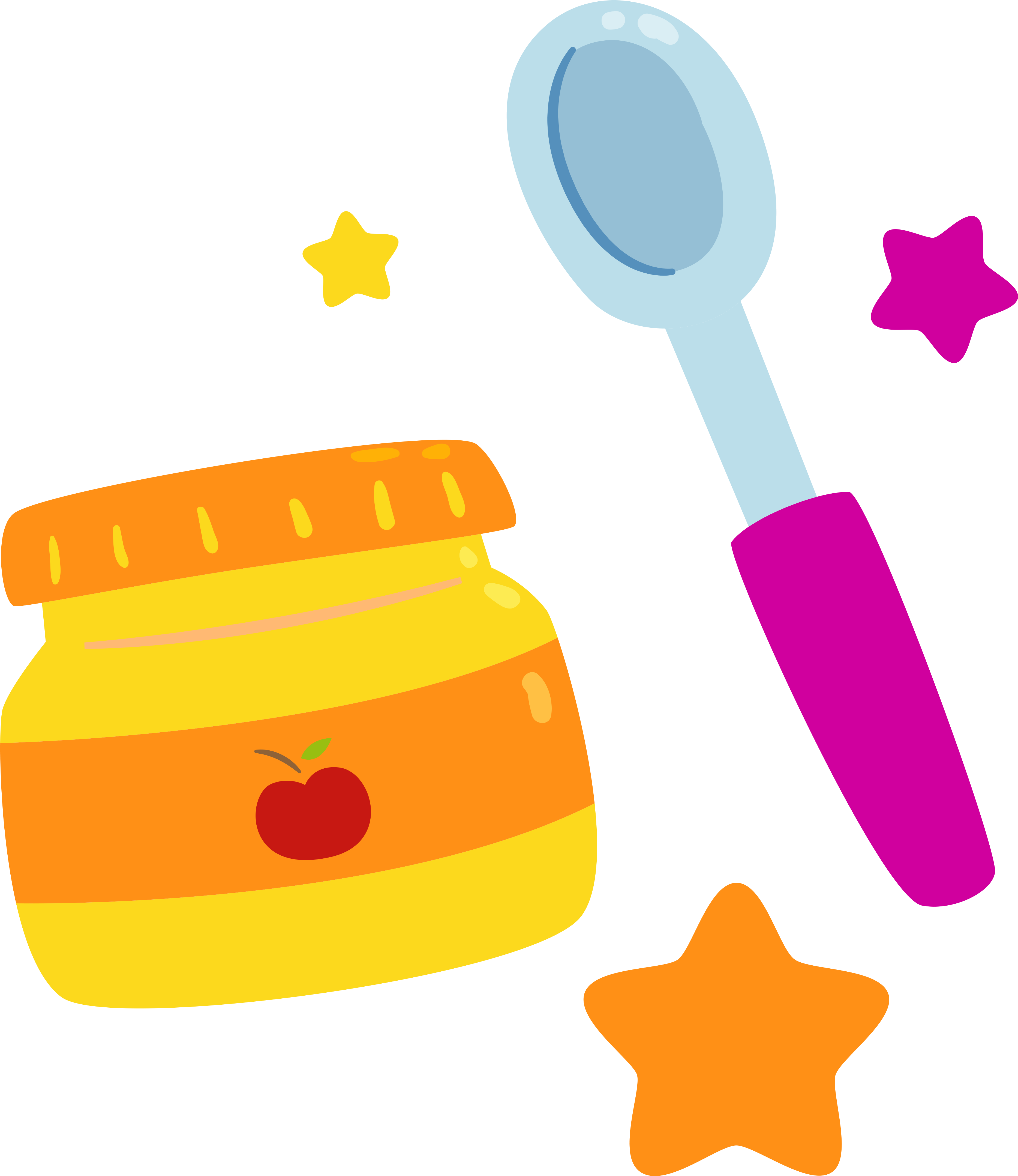 Can He Control His Tongue Well - Baby Food Cartoon Transparent (5429x4965)