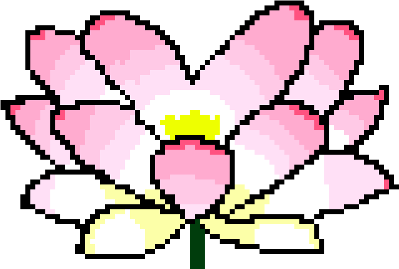 Water Lily - Pixel Lily Png (920x640)