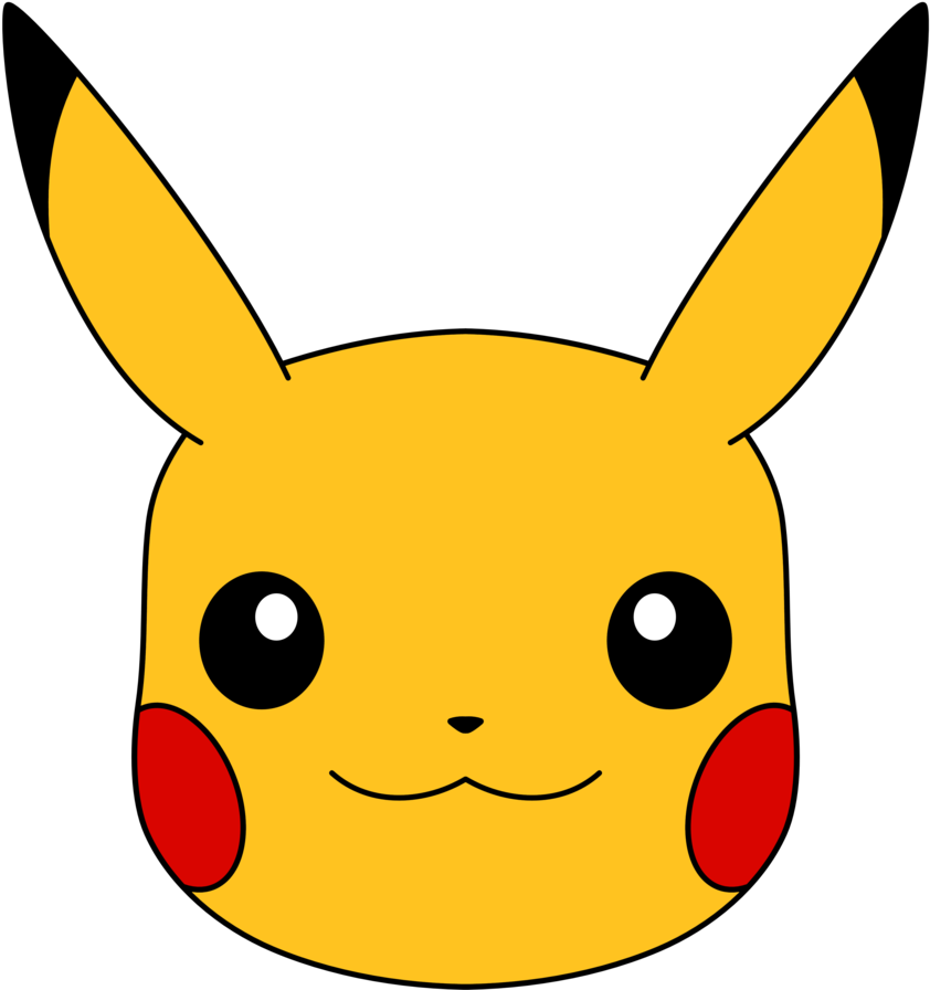 Pikachu's Face By Ryanthescooterguy - Pikachu Face (873x914)