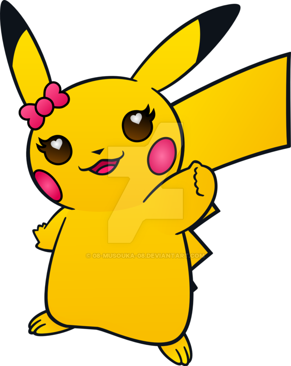 Female Pikachu By 08 Musouka 08 - Pokemon Go: Diary Of A Wimpy Pikachu [book] (600x755)