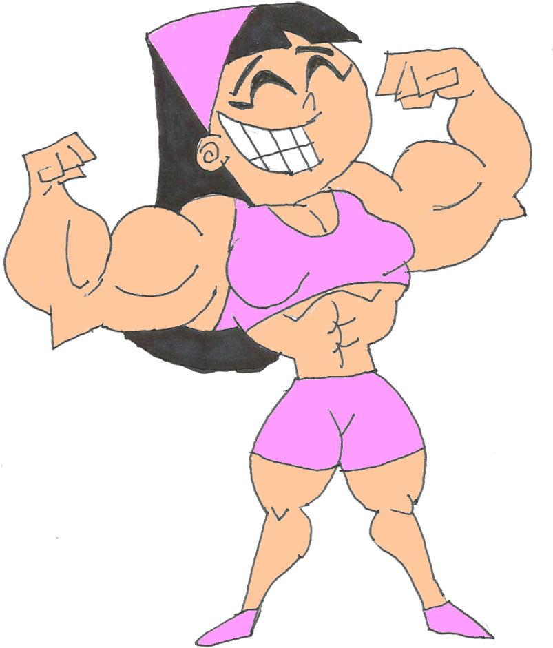 Muscle Trixie Colorized By Ldejrufffan - Trixie Tang Muscle Growth (825x967)