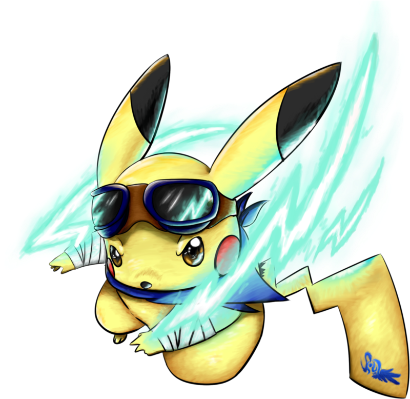 Pikachu By L Helix L - Cartoon (854x936)