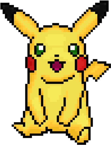 Pikachu Pixel Art By Tyranitar885 - Pixel Art (894x894)