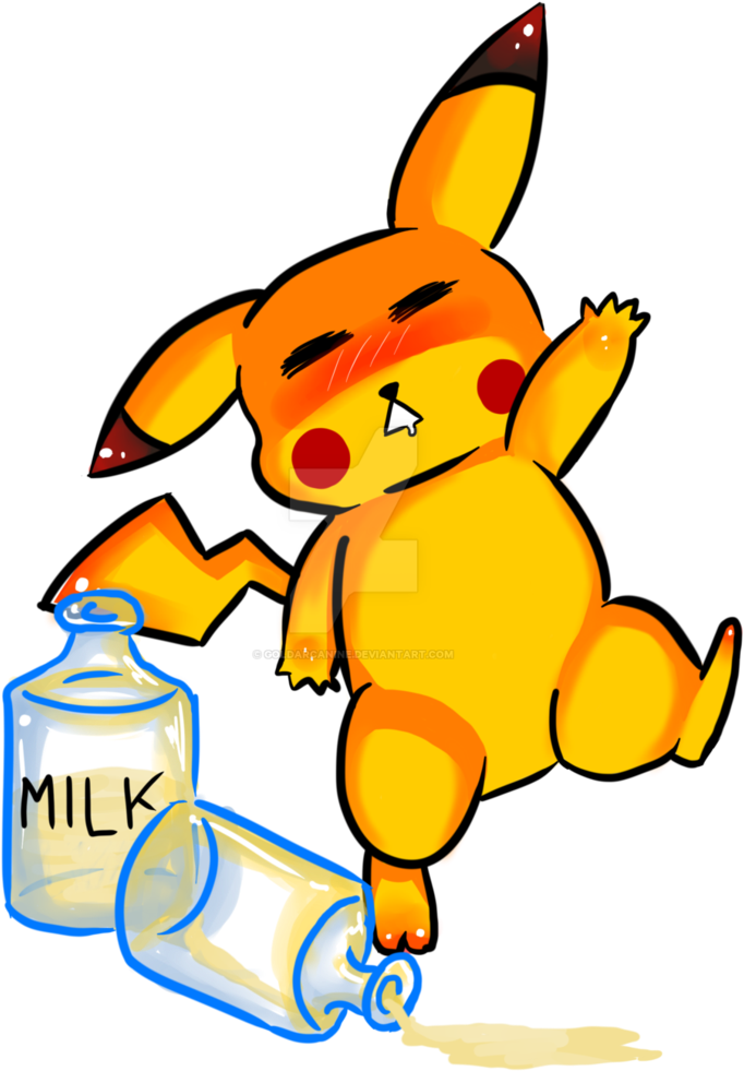 Pkmn-drunk Pikachu By Goldarcanine - Cartoon (774x1032)