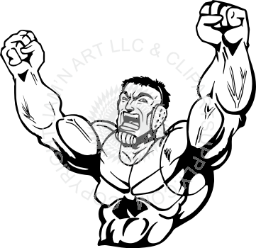 Wrestling Winner Clipart (361x350)