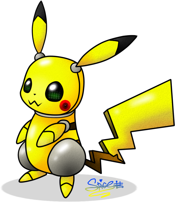 Robot Pikachu By Spice5400 - Robot Pikachu By Spice5400 (828x966)