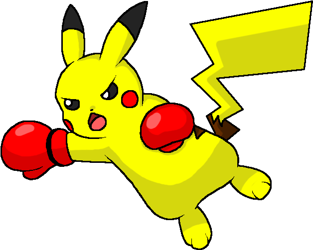 Punchy Pikachu By Kat-skittychu - Cartoon (661x544)