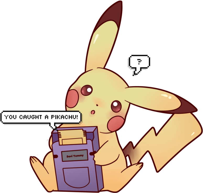 Pikachu Using Phone (800x800)