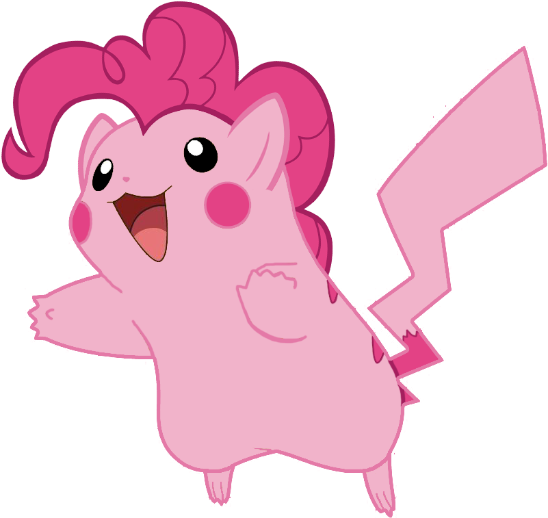 Artist Needed, Female, Pikachu, Pinkachu, Pinkie Pie, - Pokemon Valentines Day Cards (800x800)