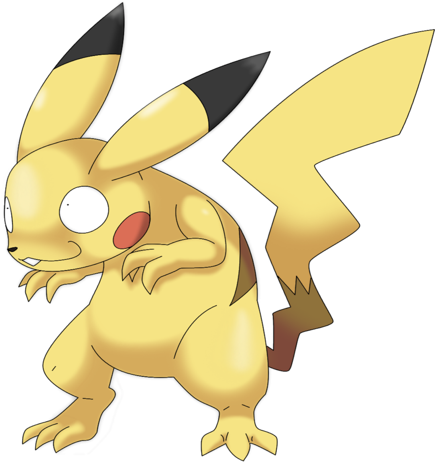 I'm Not Pikachu , I'm My Oc Blikachu - Pikachu Fakemon (1024x1024)