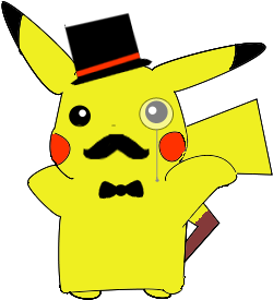 Fancy Pikachu By Sunnystreak - Cartoon (640x400)