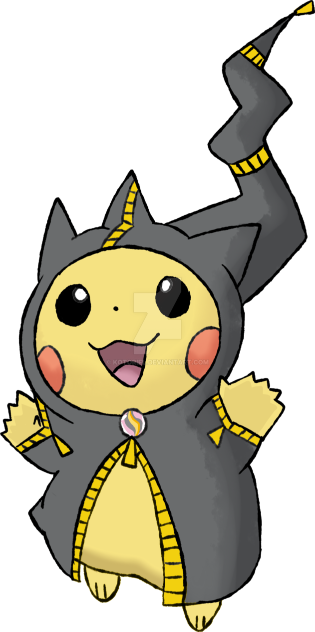 Mega Banette Poncho Pikachu By Kotorifl - Mega (631x1264)